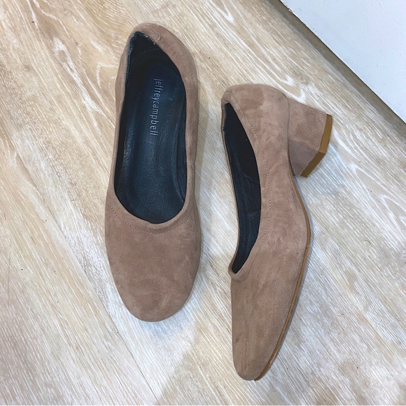 Jeffrey Campbell Bitsie Taupe Suede - Picture 2 of 12